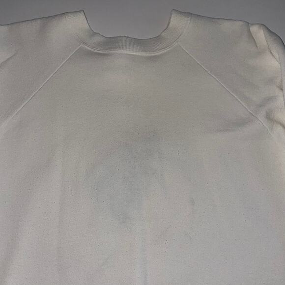 Vintage 90s Cottagecore Christmas Mistletoe Birds Snowflake Crewneck Sweatshirt - Picture 6 of 6